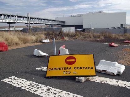 L'aparcament de l'aeroport de Ciudad Real.