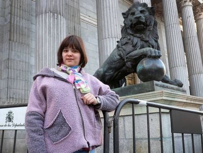 Nerea Cuerbo, con síndrome de insuficiencia madurativa, activista de la iniciativa de la reforma.