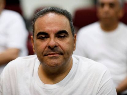 El expresidente salvadoreño Elías Antonio Saca, este miércoles en el juicio en El Salvador.