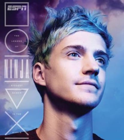 El jugador de 'eSports' 'Ninja' en la portada del último número de la revista deportiva ESPN