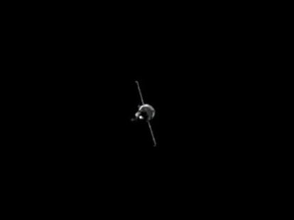 Imagen del carguero espacial 'Progress MS-21' hecha pública por Roscosmos.