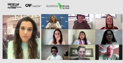 Las y los participantes del foro "COP 27 y la voz de los jóvenes de América Latina y el Caribe".