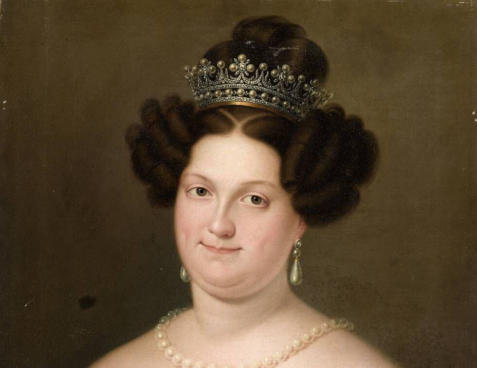 El retrato de la reina María Cristina de Borbón, de López Portaña.