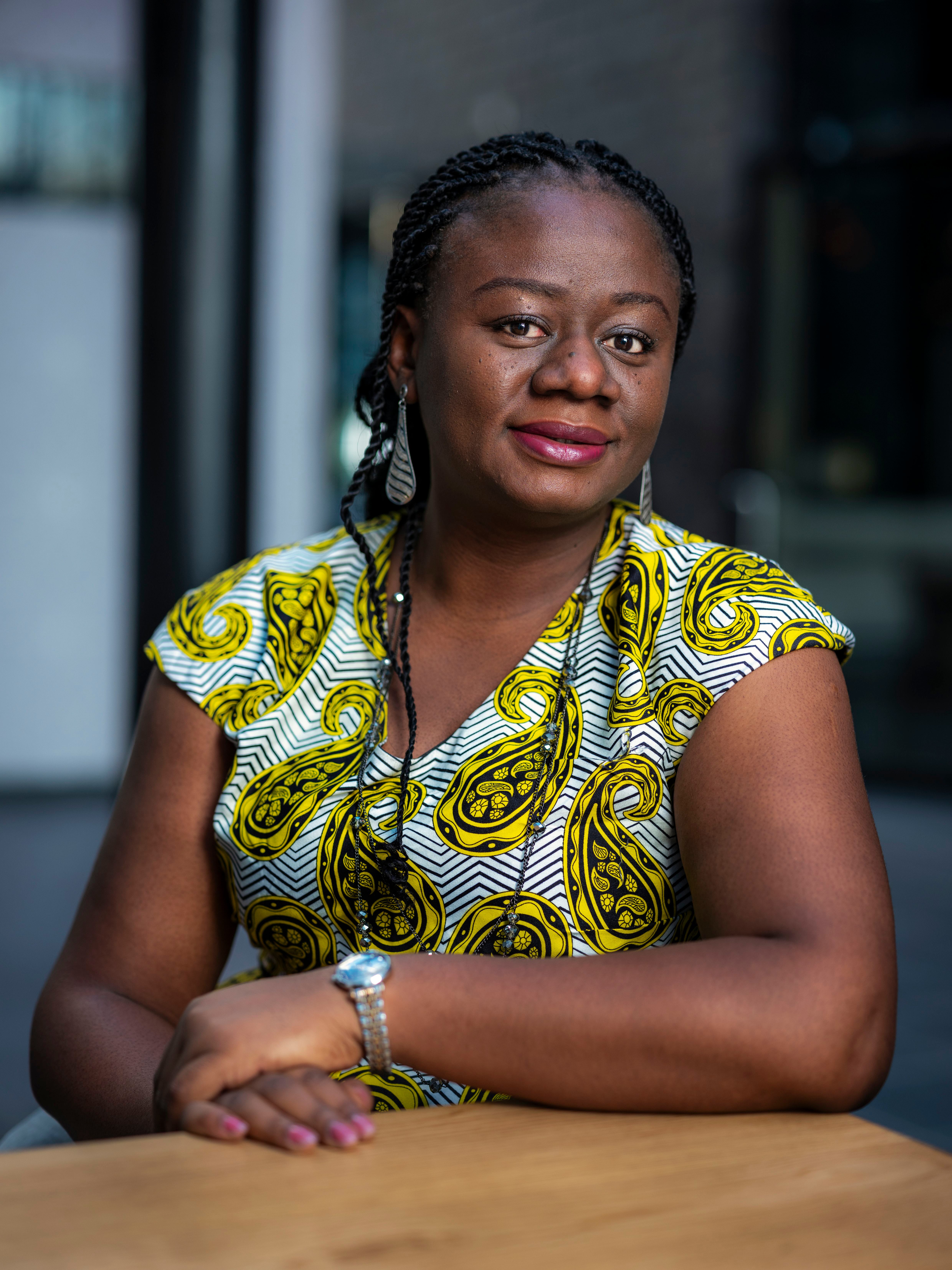 La investigadora nigeriana Ngozi Murphy-Okpala, el 17 de abril en la ciudad holandesa de Eindhoven   , pocos antes de que comenzase el congreso de la Iniciativa de Investigación sobre la lepra.
