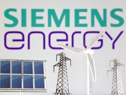 Un cartel de Siemens Energy