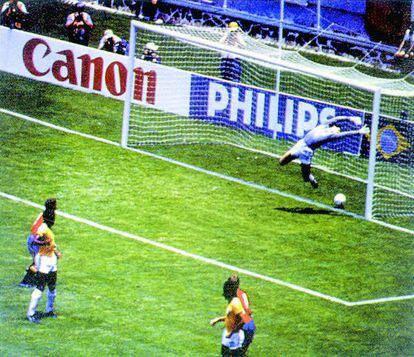 El gol fantasma de M&iacute;chel a Brasil en el Mundial de M&eacute;xico de 1986