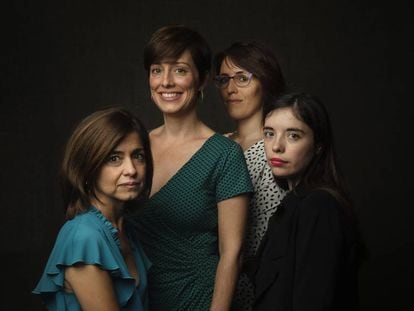 Marta Orriols, Marta Carnicero, Eva Baltasar y  Luna Miguel, escritoras.