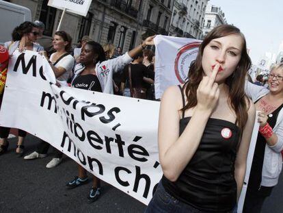 Manifestaci&oacute;n en Bruselas el pasado septiembre del movimiento SlutWalk contra la violencia machista.