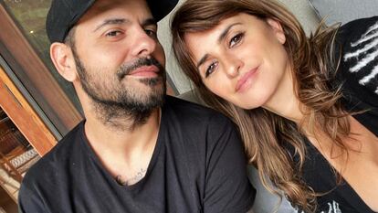 Eduardo y Penélope Cruz, en una fotografía familiar.