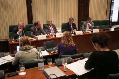Joaquim Nadal durante la comisión.