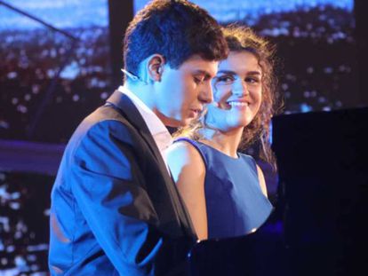 Amaia y Alfred interpretan 'City of Stars' en la gala 3 de 'OT 2017'.