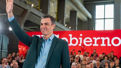 El presidente del Gobierno, Pedro Sánchez, el sábado durante un evento del PSOE en Madrid.