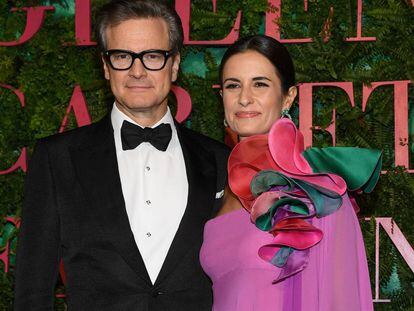 Colin Firth y su esposa Livia.