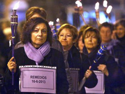 Una protesta contra la violencia de g&eacute;nero en Valencia, en 2013.