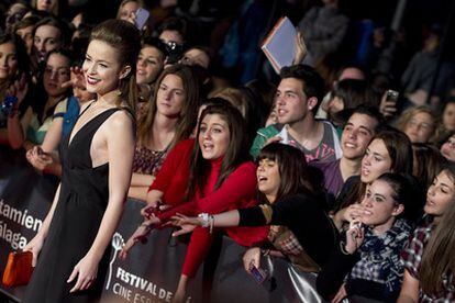 Silvia Abascal en el reciente Festival de Málaga