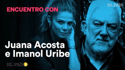 Juana Acosta e Imanol Uribe presentan 'Llegaron de noche' a un grupo de suscriptores de EL PAÍS.