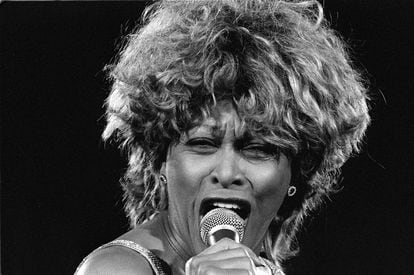 Tina Turner concert in Barcelona, ​​in 1996.