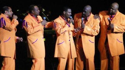 The Temptations, en una de sus últimas actuaciones.