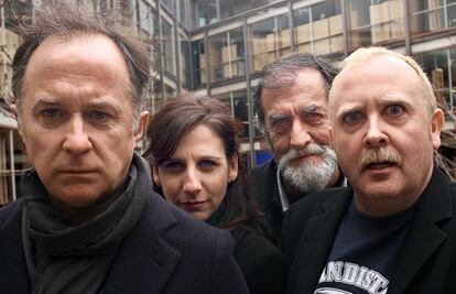 De izquierda a derecha, Luis Bermejo, Malena Alterio, Ramón Barea y Carlos Areces, secundarios infalibles que han dado saltos a notables papeles protagonistas.
