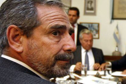 El entonces secretario de Transporte de Argentina Ricardo Jaime, en una reunión en 2008.