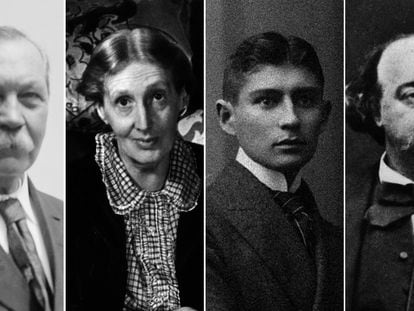 Conan Doyle, Virginia Woolf, Franz Kafka y Gustave Flaubert.