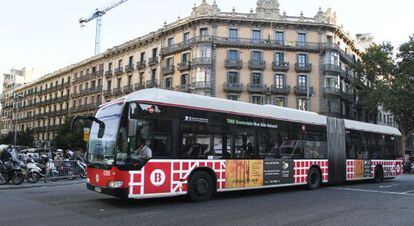 Autobús urbano de Barcelona.