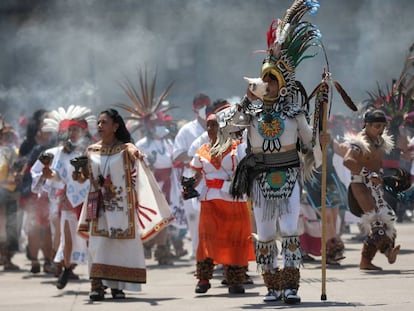 El aniversario 696 de la fundación de Tenochtitlan, en imágenes