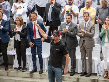 Henrique Capriles, durante un acto en Caracas, en agosto de 2019.