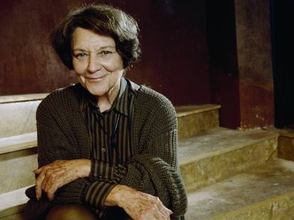 La actriz María Casares fotografiada en 1989. 
