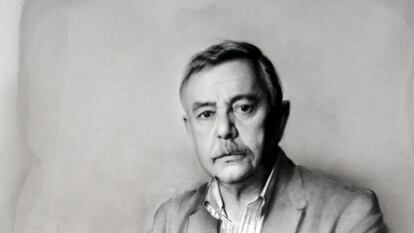 El arquitecto José Miguel Merino de Cáceres en un retrato de Carlos Muñoz de Pablos cedido por la familia.