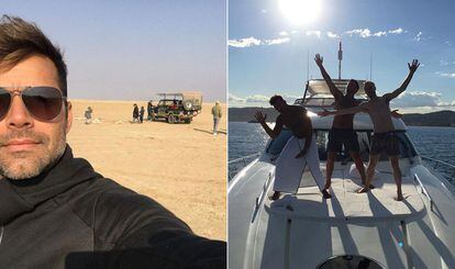 Ricky Martin lo mismo se pasea en yate por la costa azul francesa que se marca un viaje de lo más exótico (safari incluido) en Kenya.