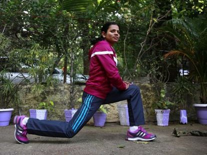 La atleta Dutee Chand, en Bombai en octubre de 2014.