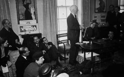 El economista William Henry Beveridge, en 1943.