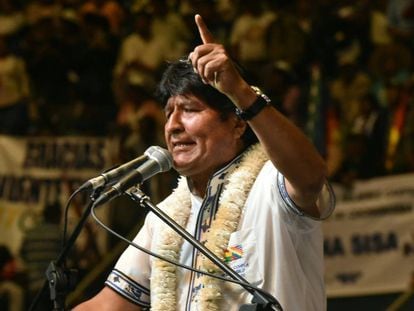Evo Morales, en un mitin.