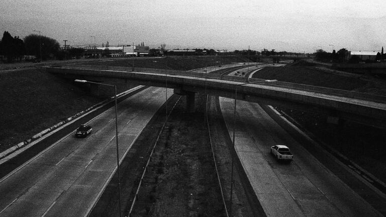 Una parte de la obra de la circunvalación de Córdoba, en Argentina.