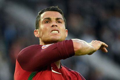 Cristiano Ronaldo durante el partido Portugal-Austria