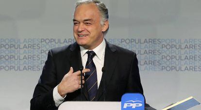 González Pons, durante una rueda de prensa en Madrid en 2015.