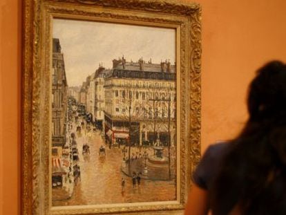 El cuadro &#039;Rue Saint-Honor&eacute; por la tarde. Efecto de lluvia&#039; (1897), que reclama la familia Cassirer y que forma parte de la colecci&oacute;n del Museo Thyssen-Bornemisza.