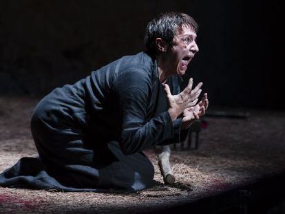 La actriz Blanca Portillo en un escena de la obra de teatro &#039;El testamento de Mar&iacute;a&#039;.