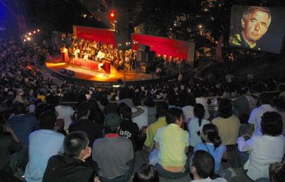 Una actividad del Festival Internacional de Poes&iacute;a de Medell&iacute;n en 2012.