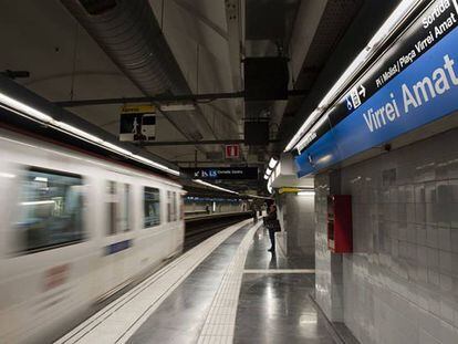 La estación Virrei Amat de la L5 del metro de Barcelona