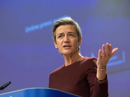 La comisaria europea de Competencia, Magrethe Vestager.