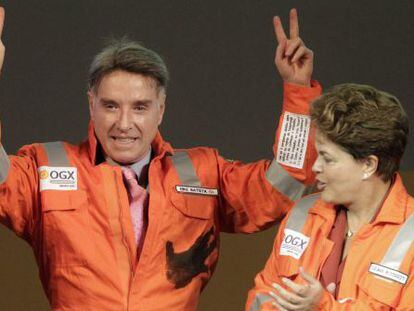 Eike Batista y Dilma Rousseff, en abril de 2012.