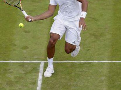 El francés Tsonga, en la presente edición de Wimbledon.