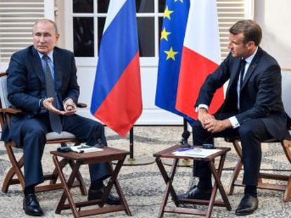 Los presidentes francés y ruso defienden una Europa  de Lisboa a Vladivostok  y difieren sobre las protestas de la oposición en Moscú y los  chalecos amarillos 