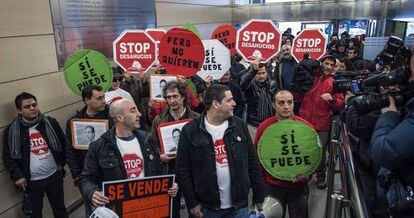 Manifestación de Stop Desahucios.