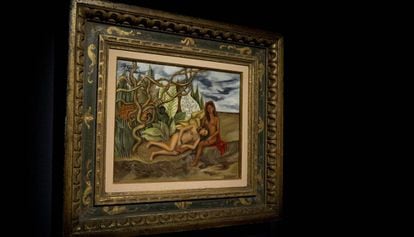 El cuadro de Kahlo, &#039;Dos desnudos en el bosque&#039;, en Christie&#039;s.