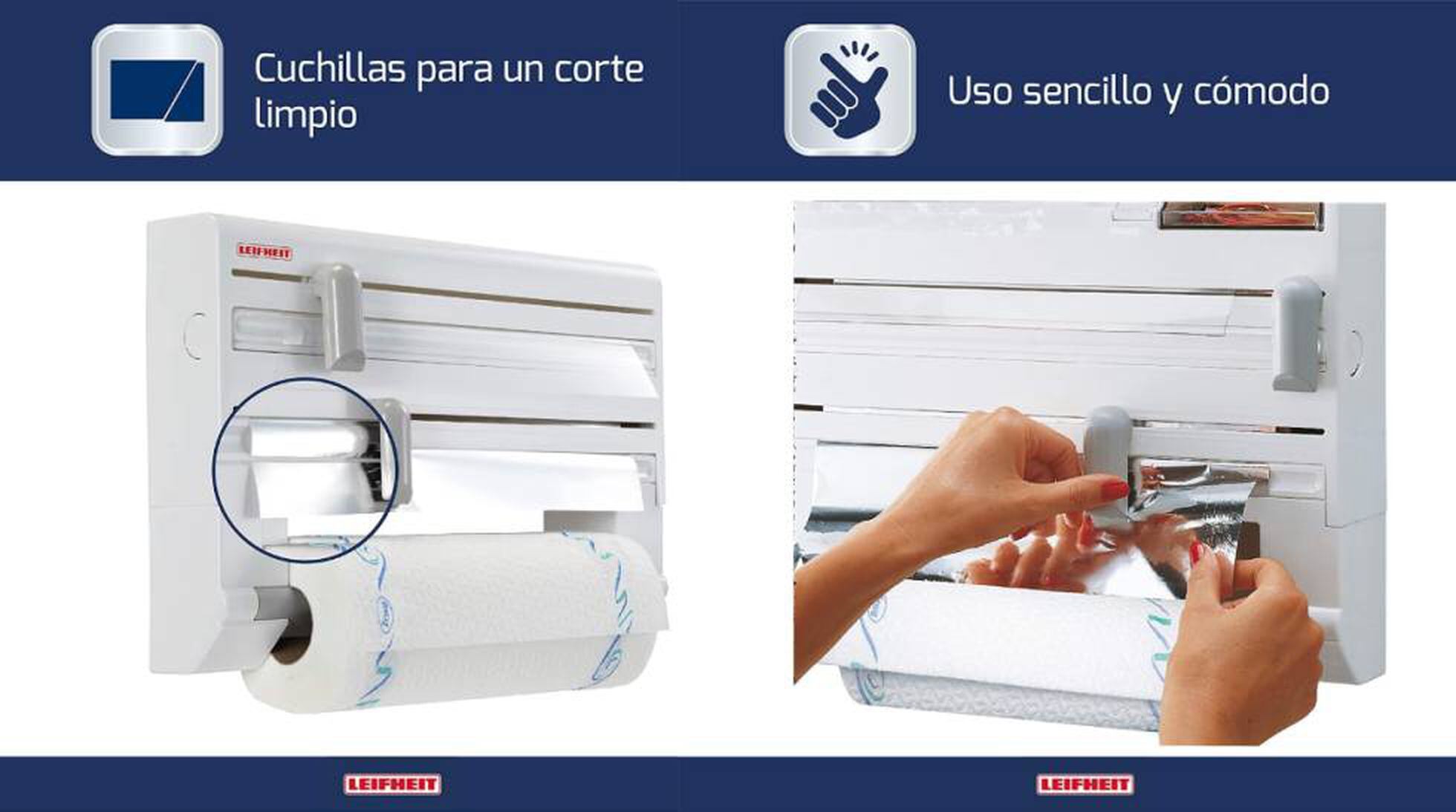 Estos portarollos de cocina se instalan en la pared y permiten cortar el  papel fácilmente, Escaparate: compras y ofertas