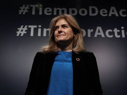 Paloma Escudero, antes de su intervención en la COP25, en Madrid.