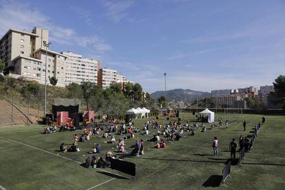 El campo de futbol de Ciutat Meridiana, escenario de espectáculos de La Mercè.